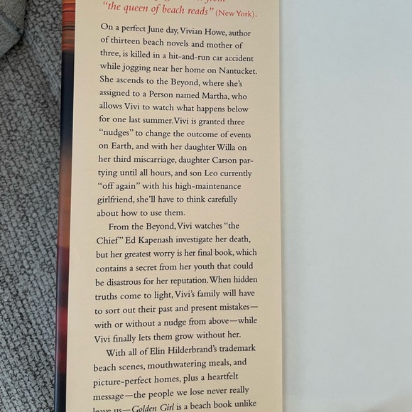 Golden Girl by Elin Hilderbrand Hardback Book EUC - Picture 4 of 4